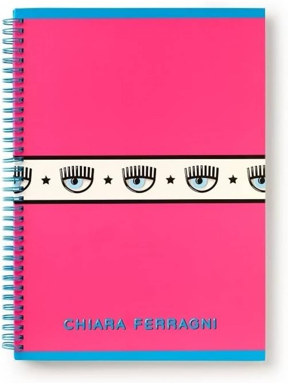 Caiet spira Chiara Ferragni A5 M 42 file hartie FSC 80gr coperta 150gr neon siclam simplu
